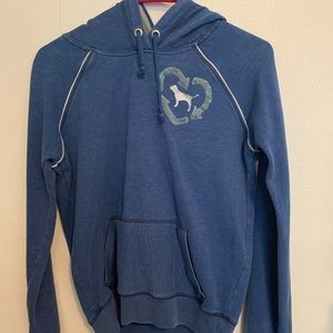 Blue hoodie
